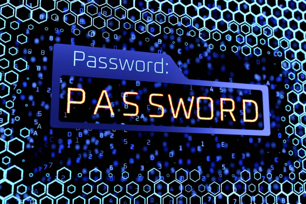 Password protection concept photo
