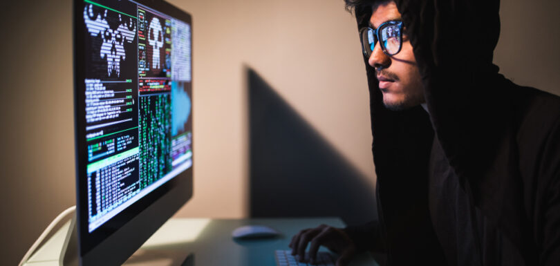 A Man trying to do DDoS attack on a targeted website